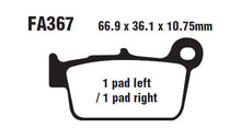 EBC Brakes Double-H Sintered Superbike Brake Pads Rear - FA367R