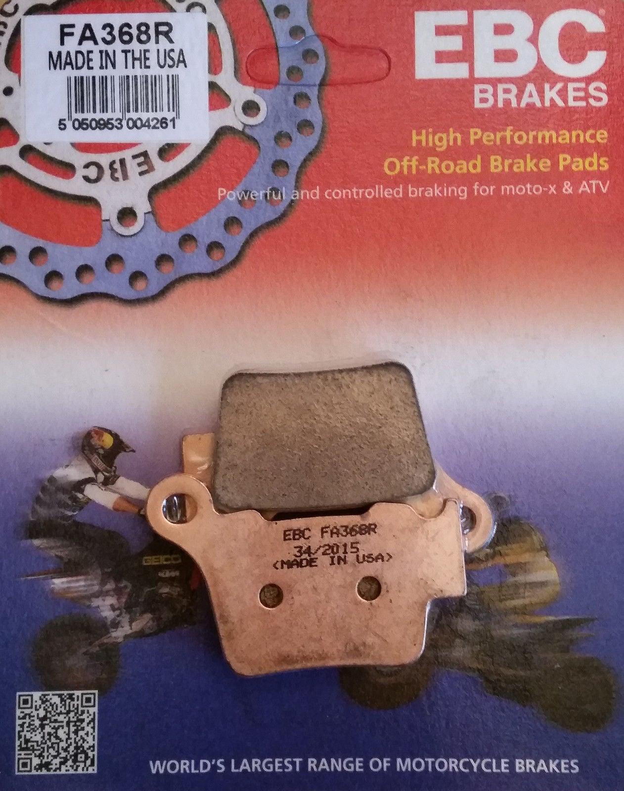 EBC Brakes Double-H Sintered Superbike Brake Pads Rear - FA368R