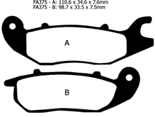 EBC Brakes Double-H Sintered Superbike Brake Pads Front - FA375HH
