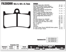 EBC Brakes Double-H Sintered Superbike Brake Pads Front - FA380HH