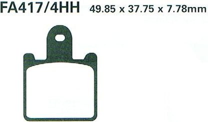 EBC Brakes Double-H Sintered Superbike Brake Pads Front -  FA417/4HH