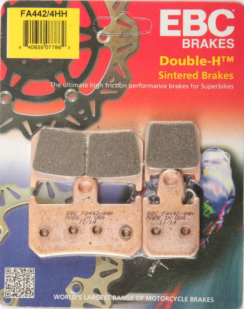 EBC Brakes Double-H Sintered Superbike Brake Pads Front - FA442/4HH