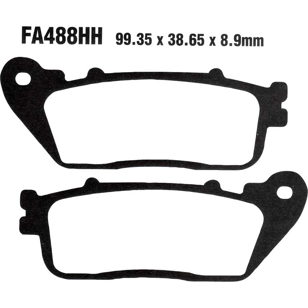 EBC Brakes Double-H Sintered Superbike Brake Pads Rear - FA488HH