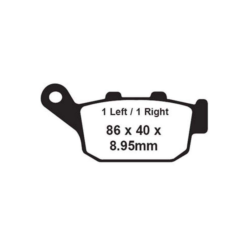 EBC Brakes Double-H Sintered Superbike Brake Pads Rear - FA496HH