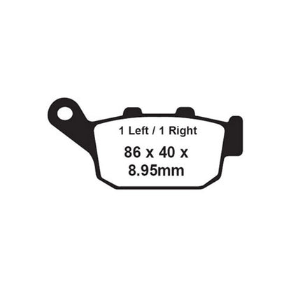 EBC Brakes Double-H Sintered Superbike Brake Pads Rear - FA496HH