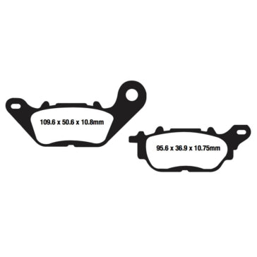 EBC Brakes Double-H Sintered Superbike Brake Pads Rear - FA629R