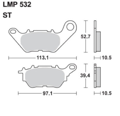 EBC Brakes Double-H Sintered Superbike Brake Pads Rear - FA662HH