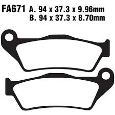 EBC Brakes Double-H Sintered Superbike Brake Pads Rear - FA671HH