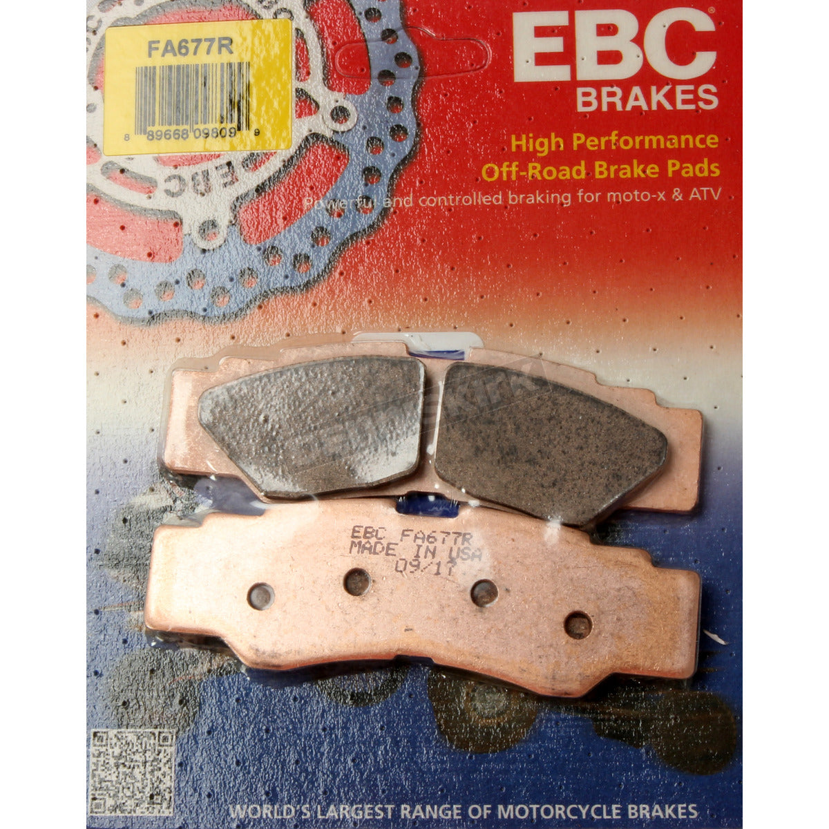 EBC Brakes Double-H Sintered Superbike Brake Pads Rear - FA677R