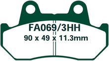 EBC Brakes Double-H Sintered Superbike Brake Pads Rear - FA69/3HH