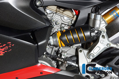 Ilmberger Carbon Rear Suspension Cover Matt for the Ducati 1199 Panigale / 1199 Panigale R '12-14
