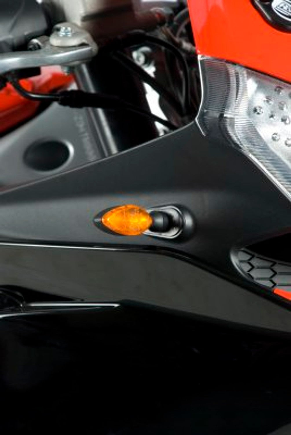 R&G Racing Front Indicator Adapters (Use with Micro Indicators) for the Aprilia RS4 125 '11-'19