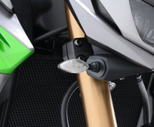 R&G Racing Front Indicator Adapter Kit for the Kawasaki Ninja 650/Z650/Z1000R '17-18, Versys 650 '15-16, Z1000 '14-18, Z300 '15-18 & Z125 Pro '16-18 models