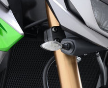 R&G Racing Front Indicator Adapters (Use with Micro Indicators) for the Kawasaki Z125 Pro/Z250/Z300 '13-'17 ETC
