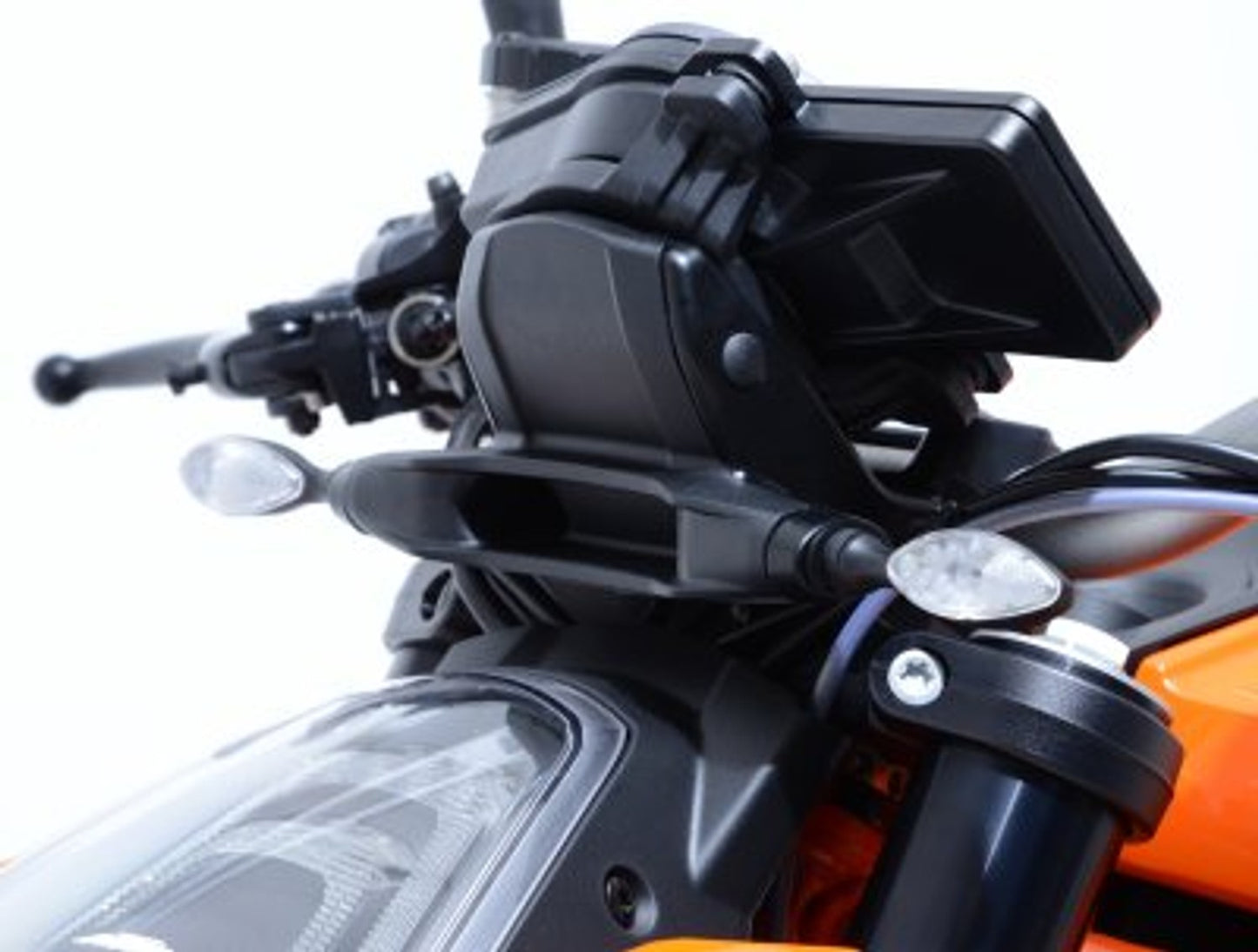 R&G Racing Front Indicator Adapters (Use with Micro Indicators) for the KTM 1290 Super Duke R '04-'22 / 790 Duke '17-'21 / 790 Adventure '18-'21