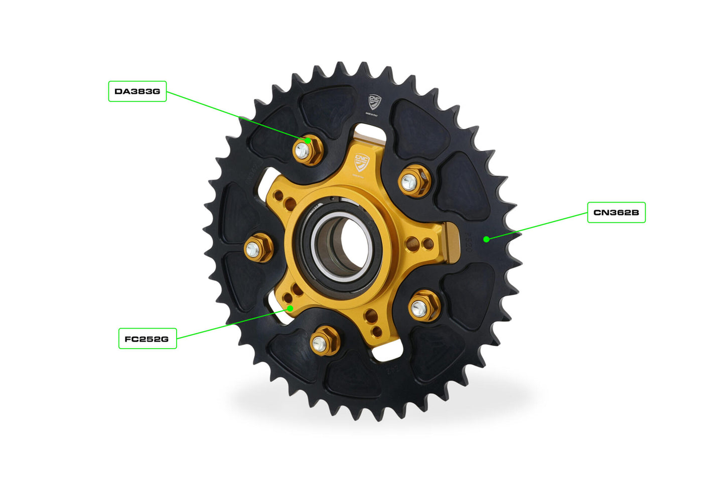 CNC Racing Aluminum Rear Sprocket for FC252 Sprocket Carrier