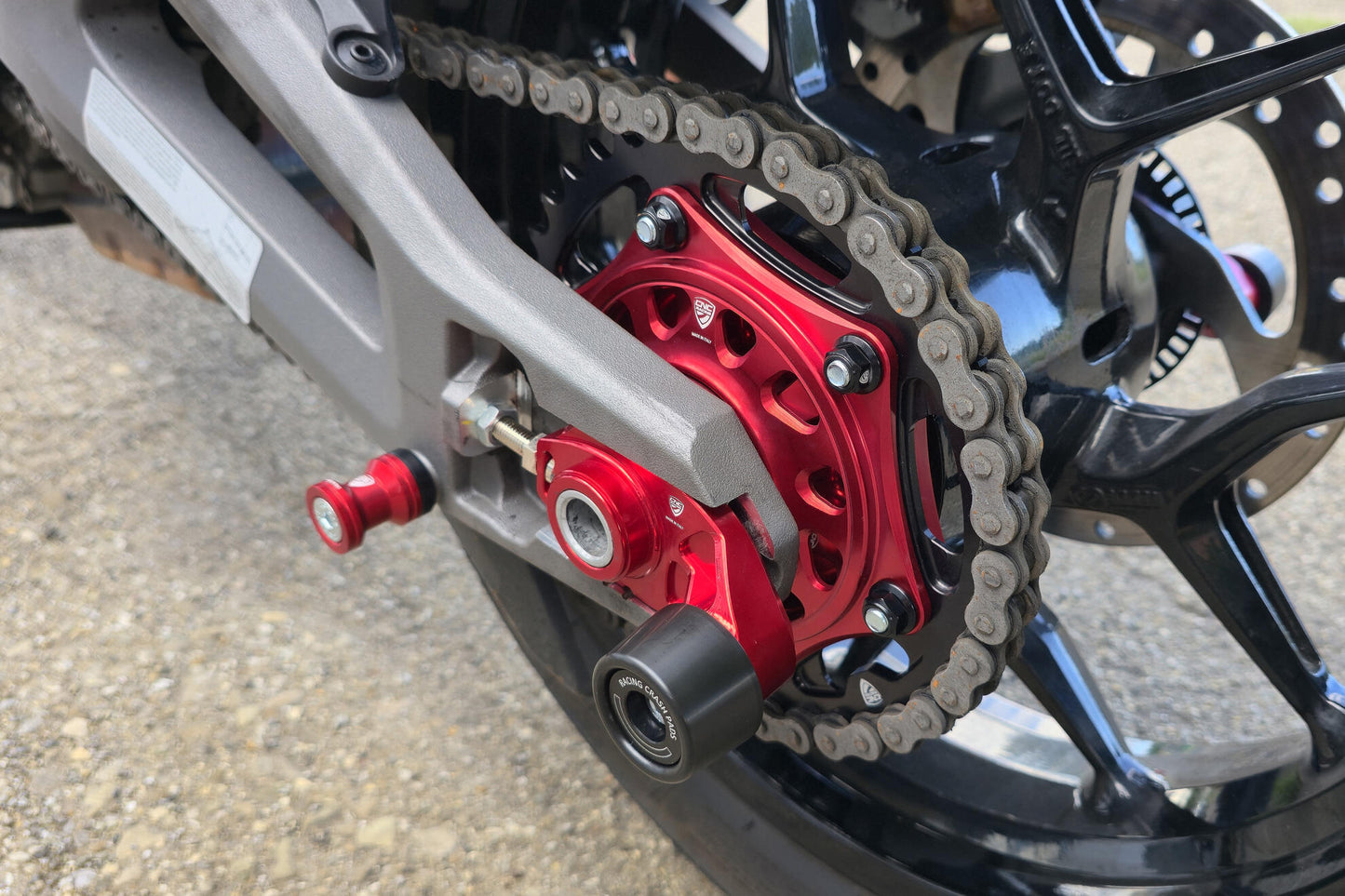 CNC Racing Aluminum OE Rear Sprocket Carrier Cover for Ducati Multistrada V2 (2025+)