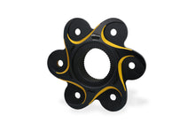 CNC Racing NEW STYLE Black/Red or Gold BI-COLOR 6 Hole Rear Sprocket Flange for Ducati Panigale / Streetfighter V4 / S / R / Speciale