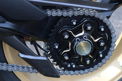 CNC Racing Billet BI-Color Aluminum Sprocket Hub Flange for 2018+ MV Agusta F3 / B3 / B4 Models (five hole model)