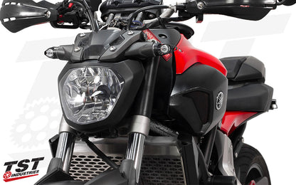TST Industries MECH-GTR Front LED Turn Signals for Yamaha FZ-07 / FZ-09 (2021+) and MT-03 (2020+)