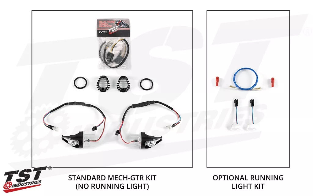 TST Industries MECH-GTR Front LED Turn Signals for INTERNATIONAL Yamaha FZ / MT Models