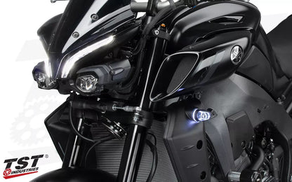 TST Industries MECH-GTR Front LED Turn Signals for Yamaha FZ-10 / MT-10 (2016+)