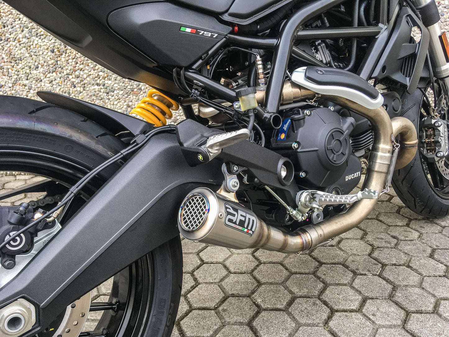 FM Projects GP Slip-on Exhaust for Ducati Monster 797