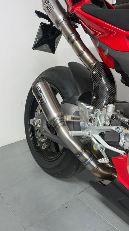 FM Projects 3/4 Titanium Race Exhaust for the Ducati Panigale V4 / S (2025+)