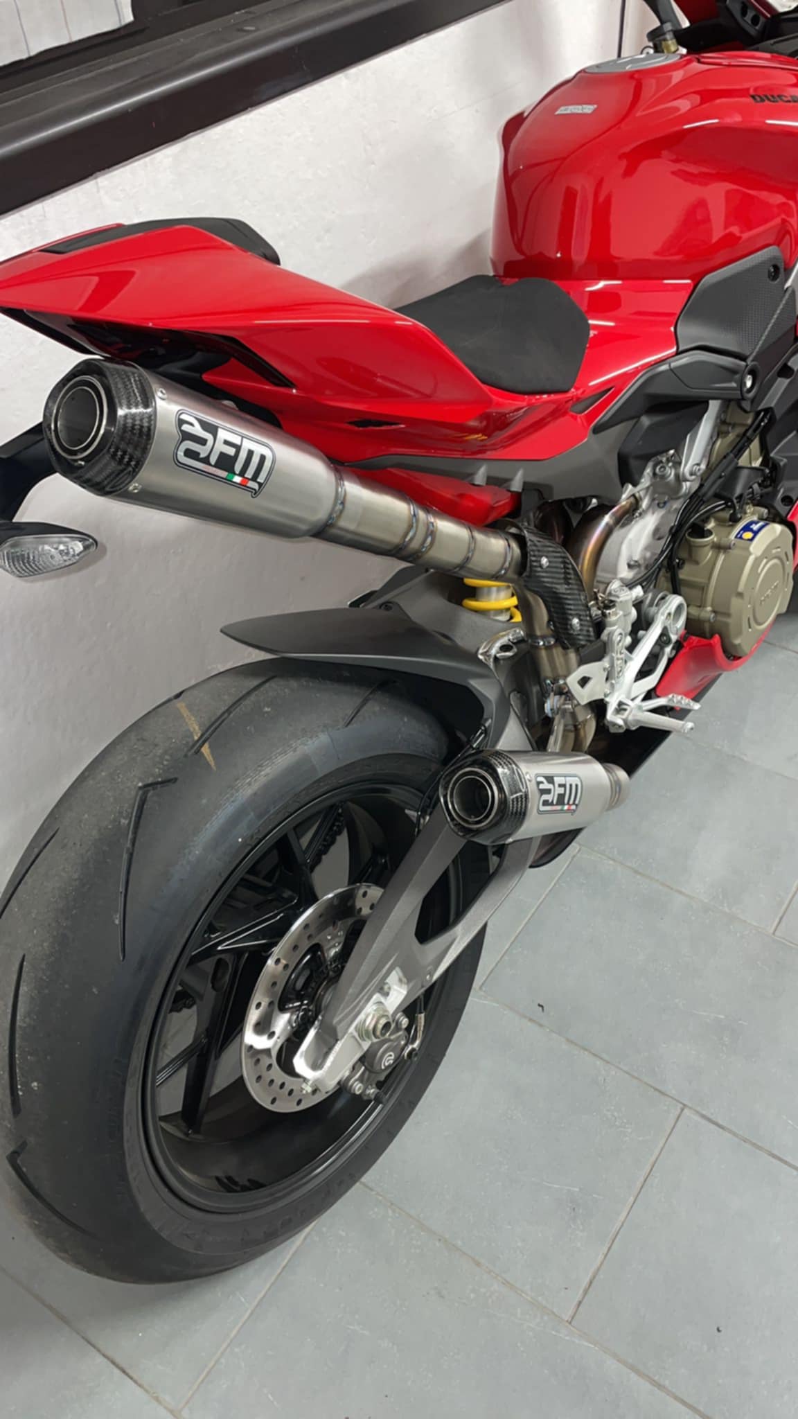 FM Projects 3/4 Titanium Race Exhaust for the Ducati Panigale V4 / S (2025+)