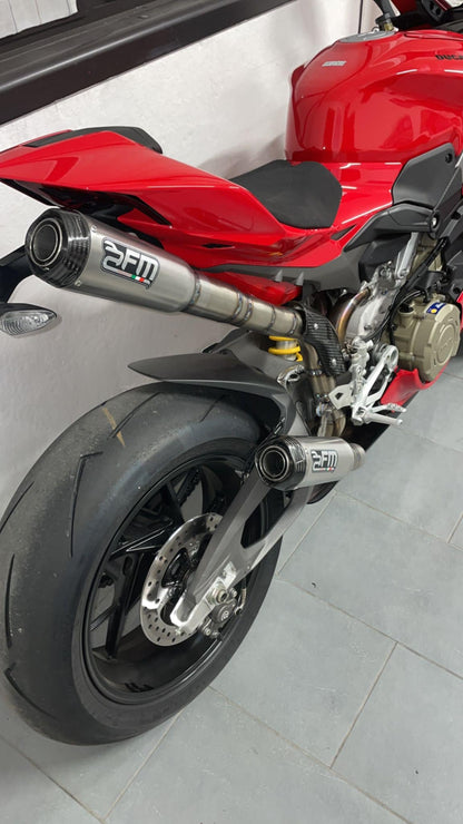 FM Projects 3/4 Titanium Race Exhaust for the Ducati Panigale V4 / S (2025+)