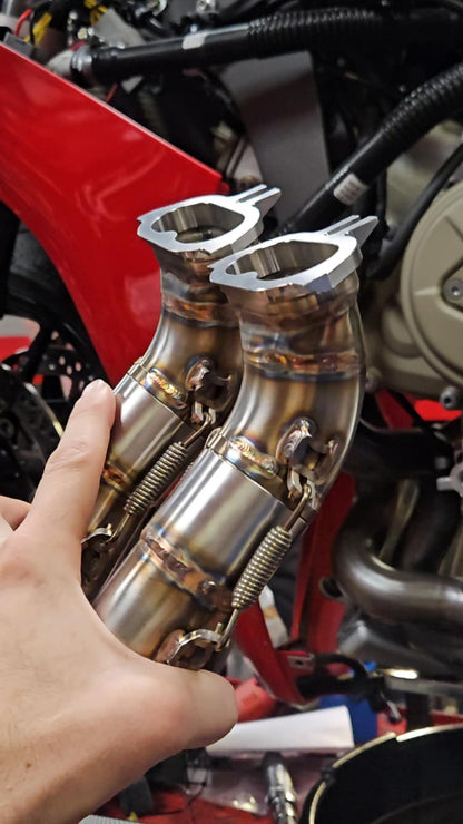 FM Projects Front Cylinder Headers for 3/4 Titanium Race Exhaust for the Ducati Panigale V4 / S (2025+)