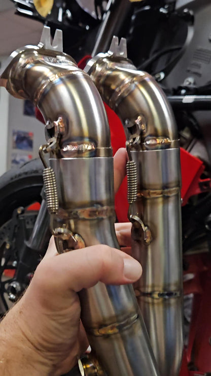 FM Projects Front Cylinder Headers for 3/4 Titanium Race Exhaust for the Ducati Panigale V4 / S (2025+)