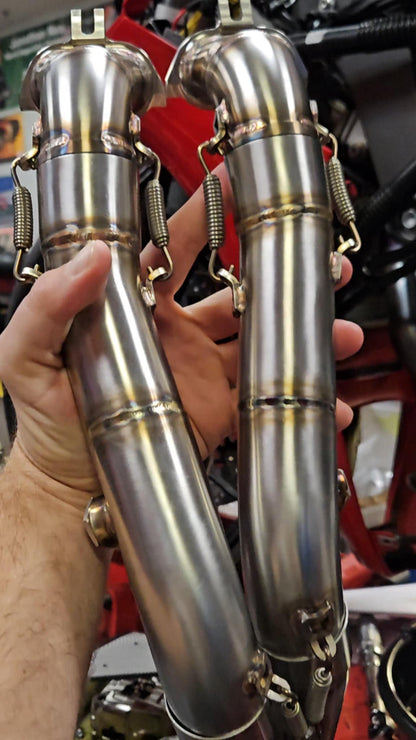 FM Projects Front Cylinder Headers for 3/4 Titanium Race Exhaust for the Ducati Panigale V4 / S (2025+)