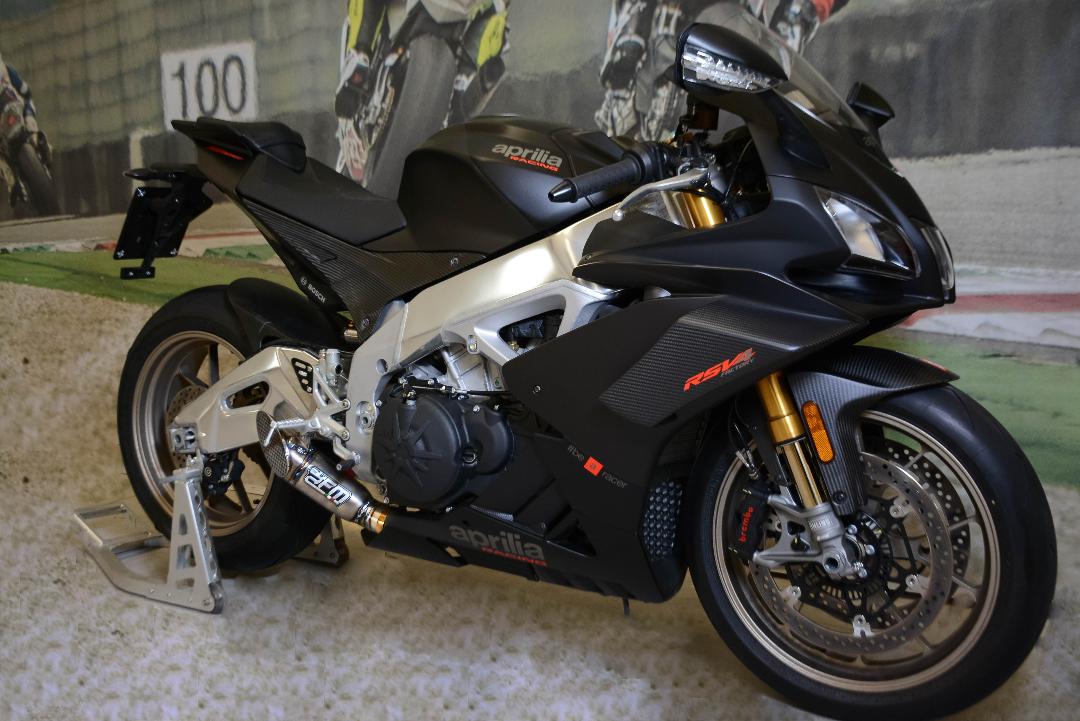 FM Projects Titanium Short Slip On for Aprilia RSV4 1100 and Tuono (17-20)