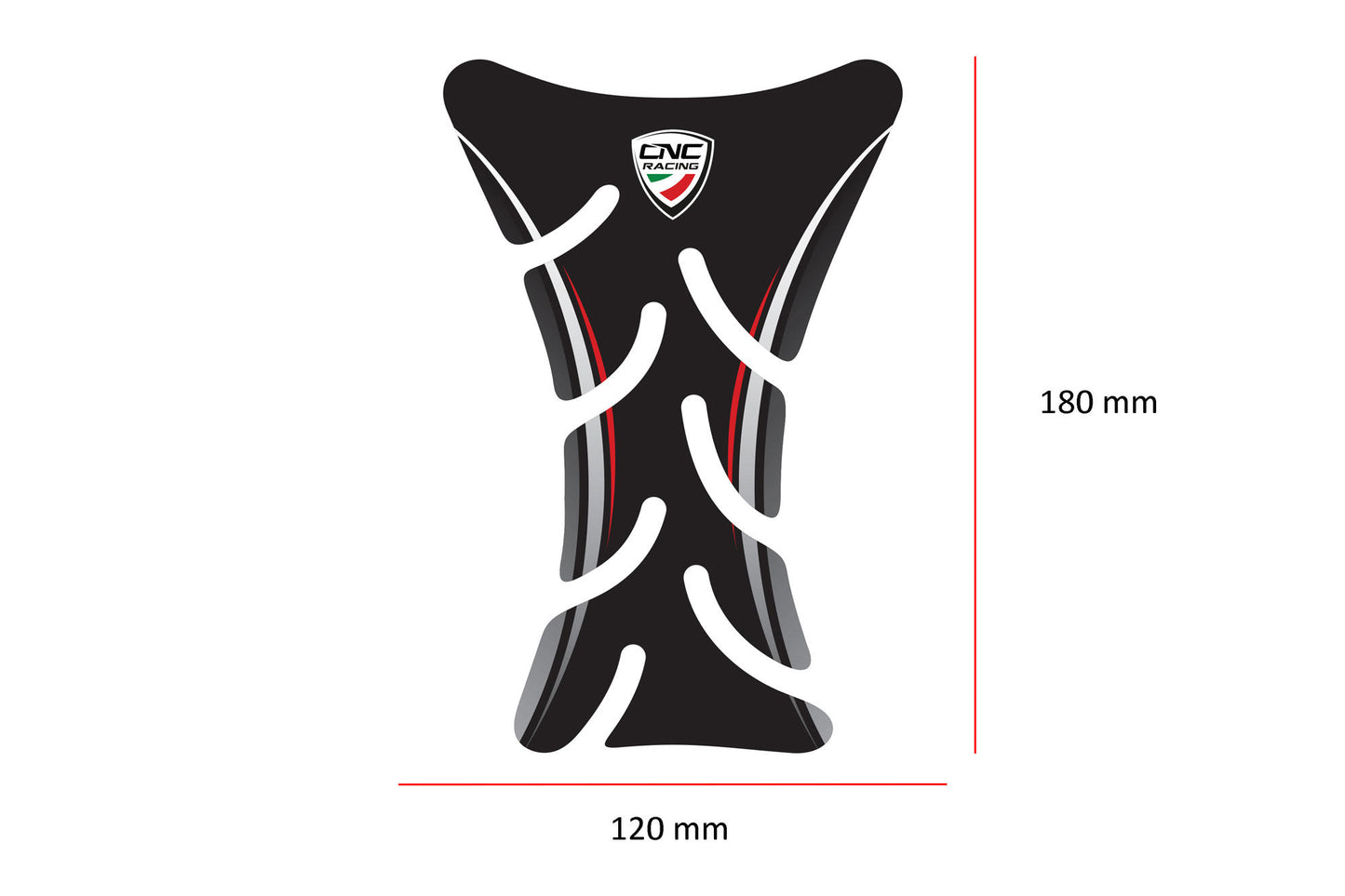 CNC Racing Type 2 Fuel Tank Pad / Protector (180mm x 120mm)