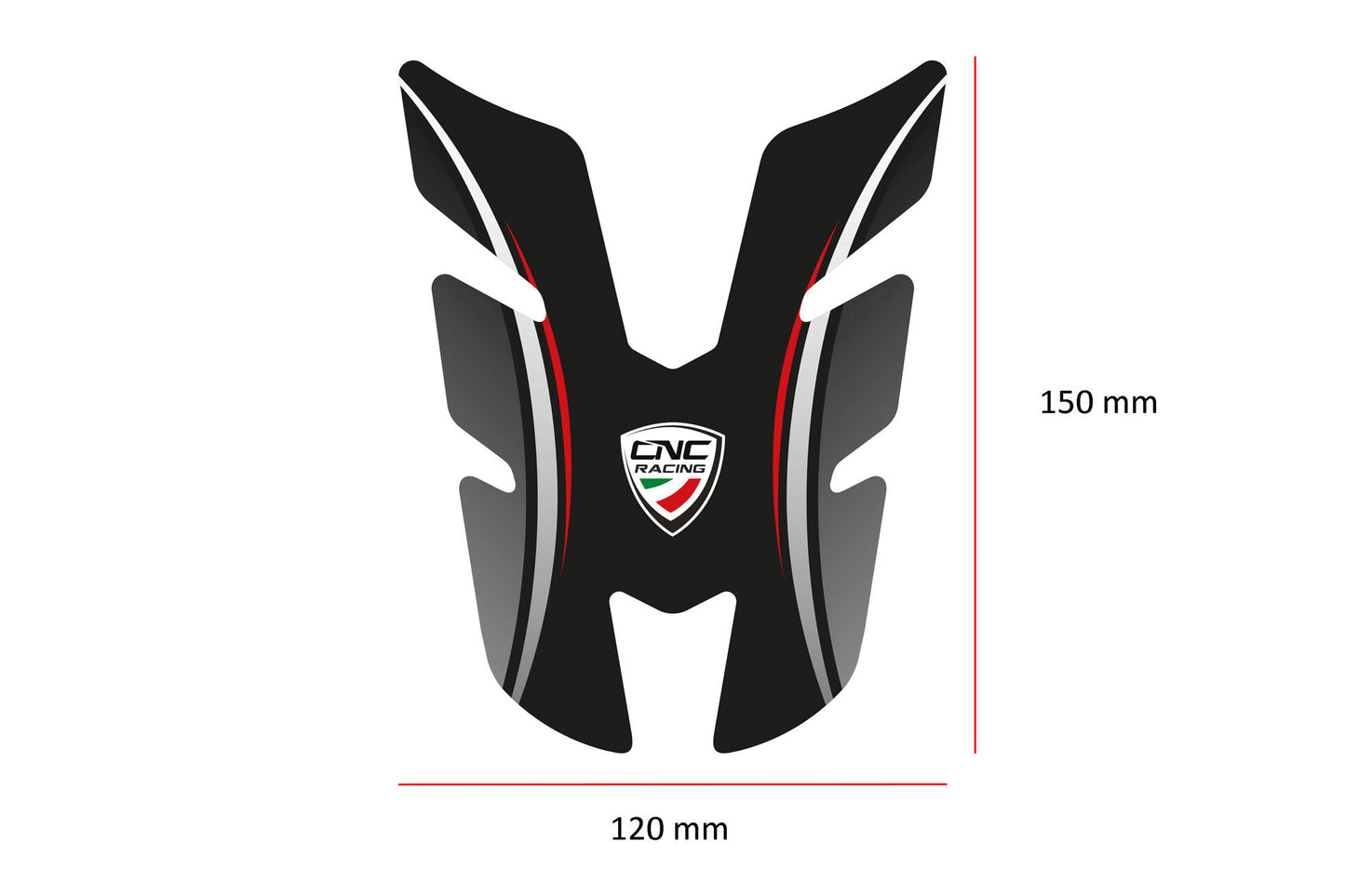 CNC Racing Type 5 Fuel Tank Pad / Protector (150mm x 120mm)