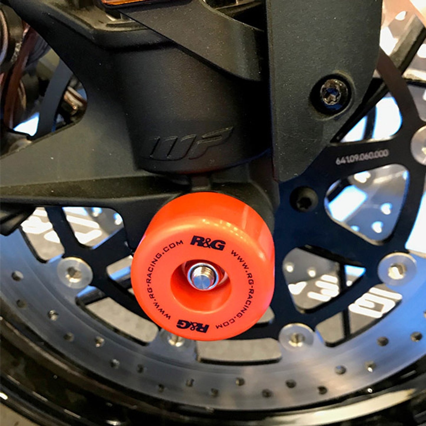 R&G Racing Fork Protectors for KTM 790 '17-'21, 890R Duke '20-'22, 990 Super Duke / R '04-'17, 950 SuperMoto '04-'15, 990 SMT '01-'18, 990 SMR '00-'18