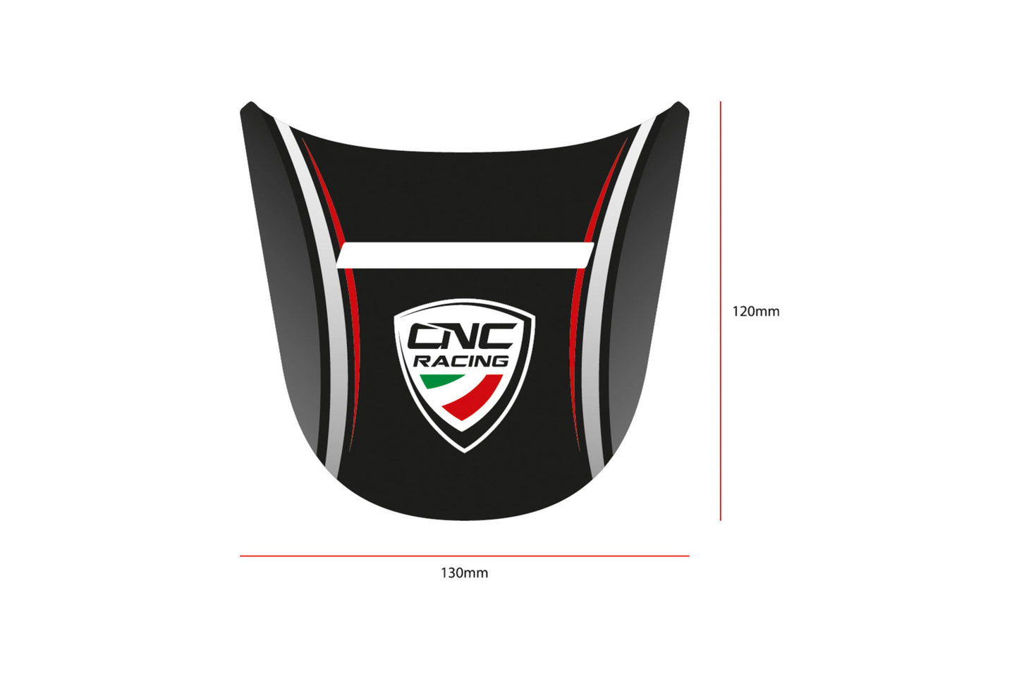 CNC Racing Type 10 Fuel Tank Pad / Protector (120mm x 130mm)