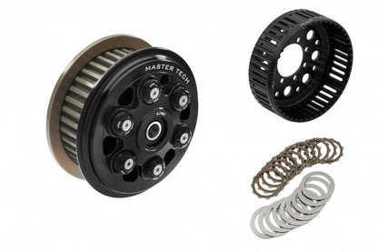 CNC Racing Master Tech 6 Spring Slipper Clutch with 48 or 12 Tooth Basket and Sintered Friction Plates for Dry Clutch Ducati