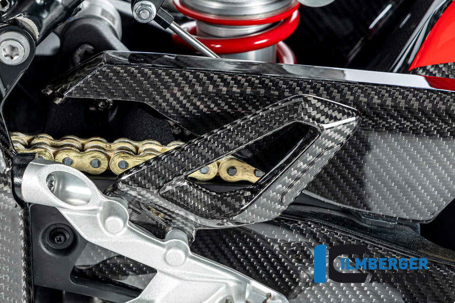 Ilmberger Carbon Heel Guard, Left for the BMW M 1000 R '23-24 / S1000 RR '19-23 / M 1000 RR '21-24
