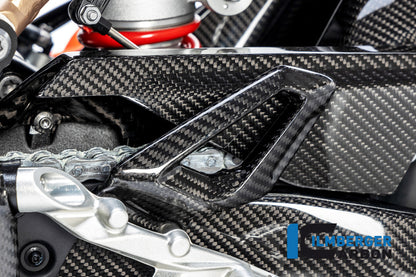 Ilmberger Carbon Heel Guard, Left for the BMW M 1000 R '23-24 / S1000 RR '19-23 / M 1000 RR '21-24