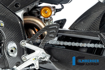 Ilmberger Carbon Heel Guard, Left for the Aprilia Tuono / RSV4 2021