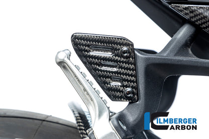 Ilmberger Carbon Heel Guard Passanger, Right Rear for the Aprilia Tuono / RSV4 2021