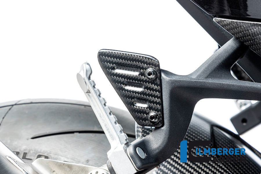 Ilmberger Carbon Heel Guard Passanger, Right Rear for the Aprilia Tuono / RSV4 2021