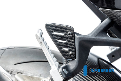 Ilmberger Carbon Heel Guard Passanger, Right Rear for the Aprilia Tuono / RSV4 2021