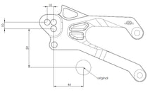 Gilles FXR CUP Rearsets for the Yamaha YZF-R3 / YZF-R25