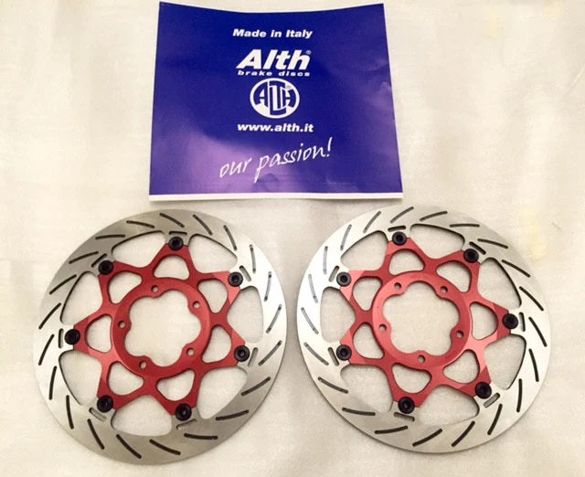 Alth Vented and Floating Front Brake Rotors for Select Ducati and MV Agusta (330 / 320 mm diameter only)