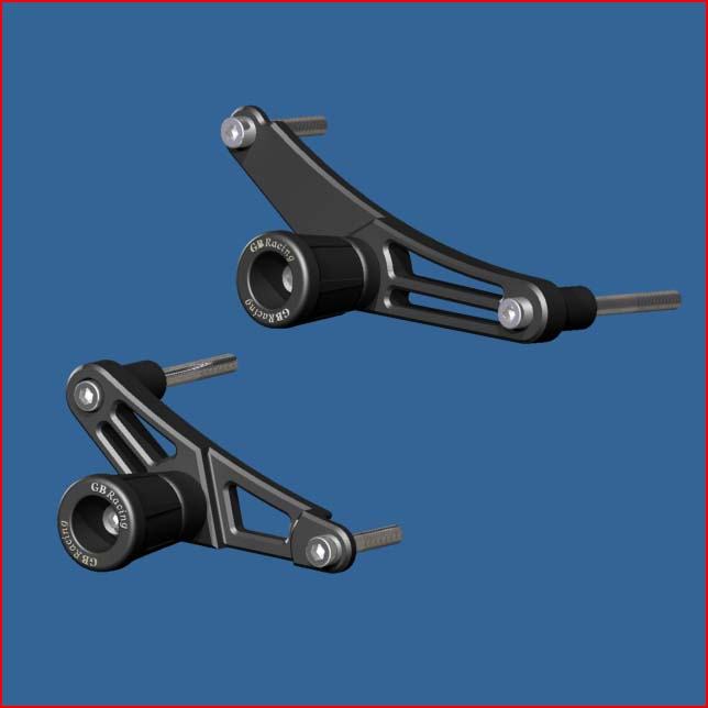 GB Racing Frame Sliders Left & Right D675 for Triumph Daytona 675/675R '06-10/'11-12, Street Triple 675/675R '07-10/'11-12