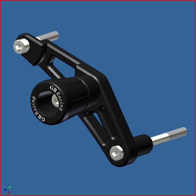 GB Racing Frame Slider Crash Protector Race D675 - Left for Triumph Daytona 675/675R '06-10/'11-12 & Street Triple 675/675R '07-10/'11-12