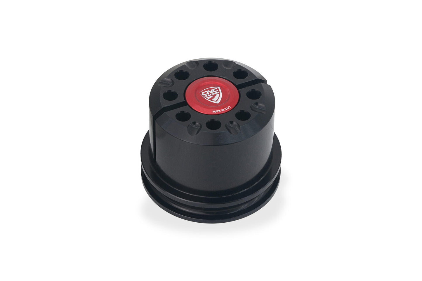 CNC Racing Bi-Color Steering Head Nut the Ducati Panigale V4 (2025+)